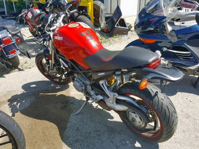 ZDM1RAANX7B099990 - 2007 DUCATI MONSTER S2 RED photo 3