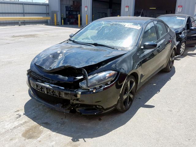 1C3CDFBB2FD266838 - 2015 DODGE DART SXT BLACK photo 2