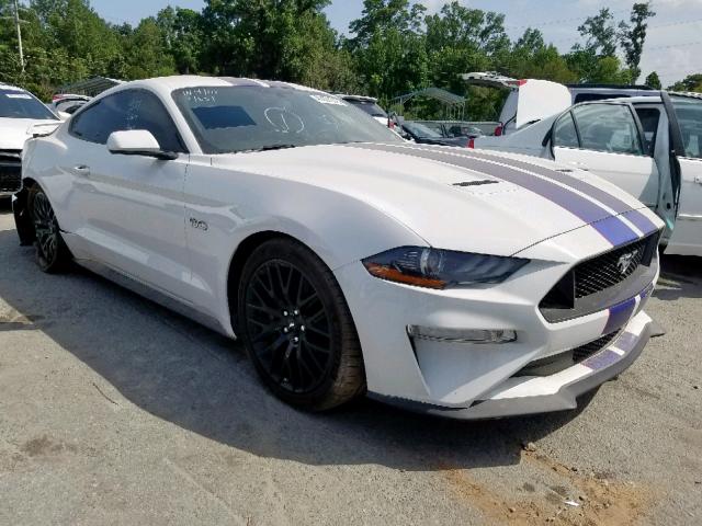 1FA6P8CF1J5112790 - 2018 FORD MUSTANG GT WHITE photo 1