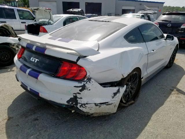 1FA6P8CF1J5112790 - 2018 FORD MUSTANG GT WHITE photo 4