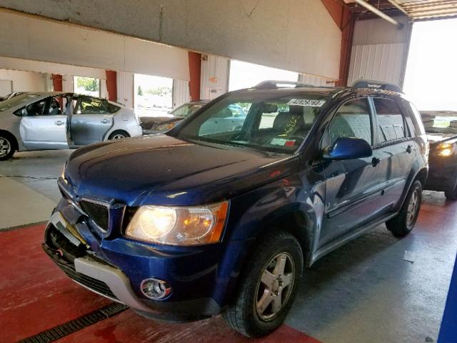 2CKDL43F186322996 - 2008 PONTIAC TORRENT BLUE photo 2