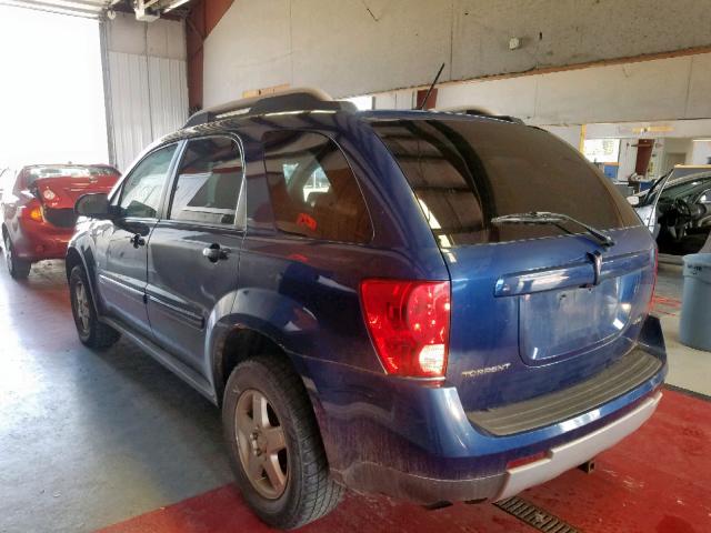 2CKDL43F186322996 - 2008 PONTIAC TORRENT BLUE photo 3