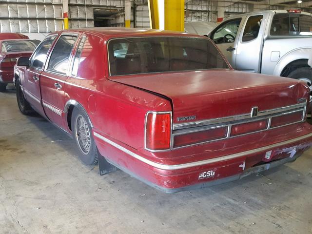 1LNLM81W5SY641180 - 1995 LINCOLN TOWN CAR E BURGUNDY photo 3