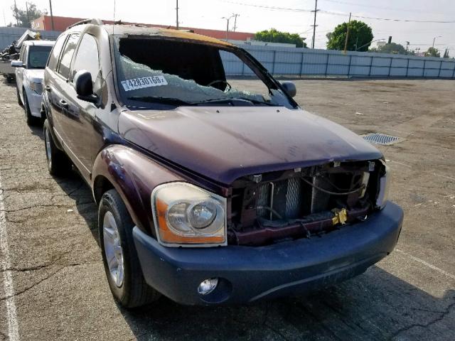 1D4HD48D14F180309 - 2004 DODGE DURANGO SL BURGUNDY photo 1