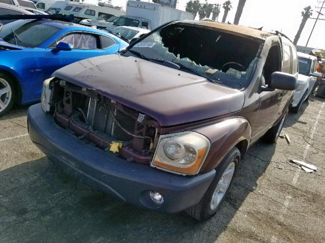 1D4HD48D14F180309 - 2004 DODGE DURANGO SL BURGUNDY photo 2