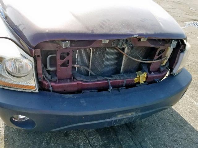 1D4HD48D14F180309 - 2004 DODGE DURANGO SL BURGUNDY photo 9