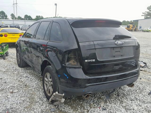 2FMDK3GC6CBA50266 - 2012 FORD EDGE SE BLACK photo 3