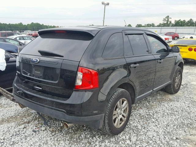 2FMDK3GC6CBA50266 - 2012 FORD EDGE SE BLACK photo 4