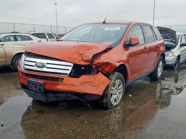 2FMDK38CX7BB61083 - 2007 FORD EDGE SEL ORANGE photo 2