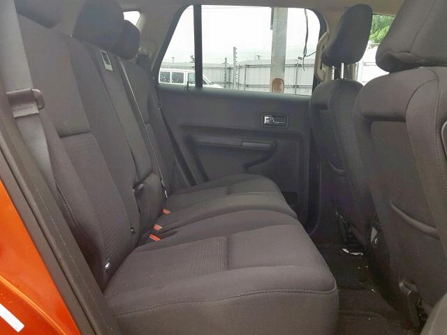 2FMDK38CX7BB61083 - 2007 FORD EDGE SEL ORANGE photo 6