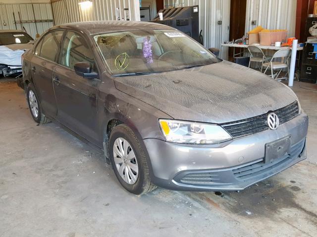3VW2K7AJ1EM254000 - 2014 VOLKSWAGEN JETTA BASE GRAY photo 1