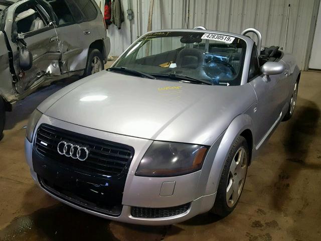 TRUUT28N121036898 - 2002 AUDI TT QUATTRO SILVER photo 2