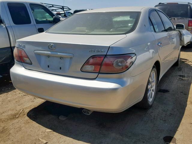 JTHBF30G230098330 - 2003 LEXUS ES 300 SILVER photo 4