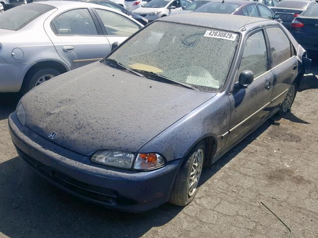 JHMEG8641SS011525 - 1995 HONDA CIVIC DX BLUE photo 2