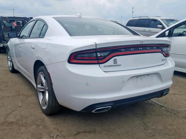 2C3CDXHG6JH272310 - 2018 DODGE CHARGER SX WHITE photo 3