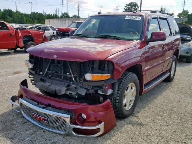 1GKEK63UX5J216171 - 2005 GMC YUKON DENA MAROON photo 2