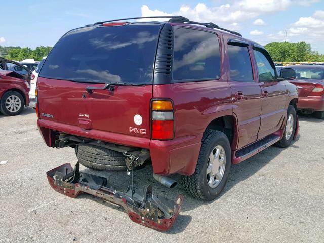 1GKEK63UX5J216171 - 2005 GMC YUKON DENA MAROON photo 4