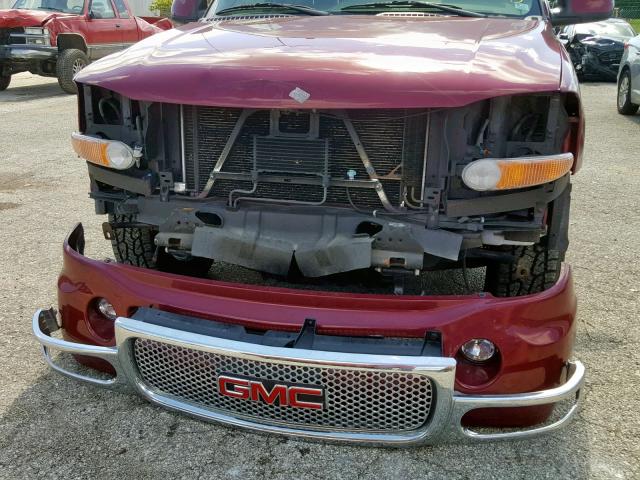 1GKEK63UX5J216171 - 2005 GMC YUKON DENA MAROON photo 9