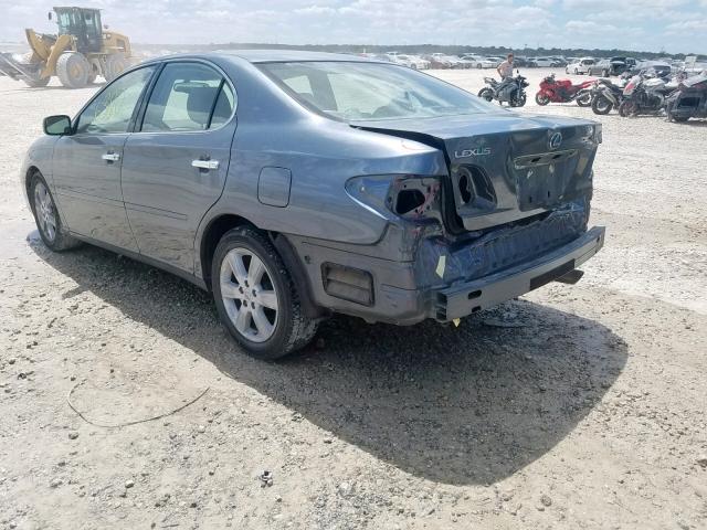 JTHBA30G265151114 - 2006 LEXUS ES 330 GRAY photo 3