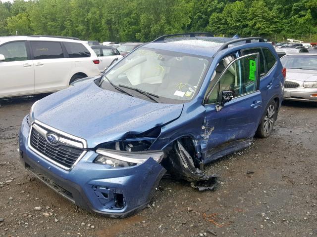 JF2SKAUC7KH448867 - 2019 SUBARU FORESTER L BLUE photo 2