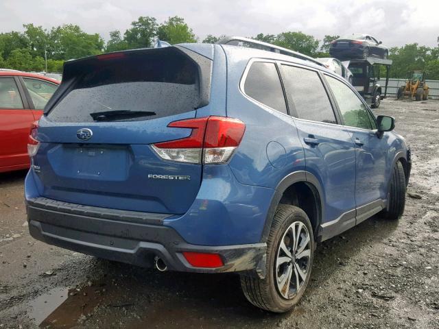 JF2SKAUC7KH448867 - 2019 SUBARU FORESTER L BLUE photo 4