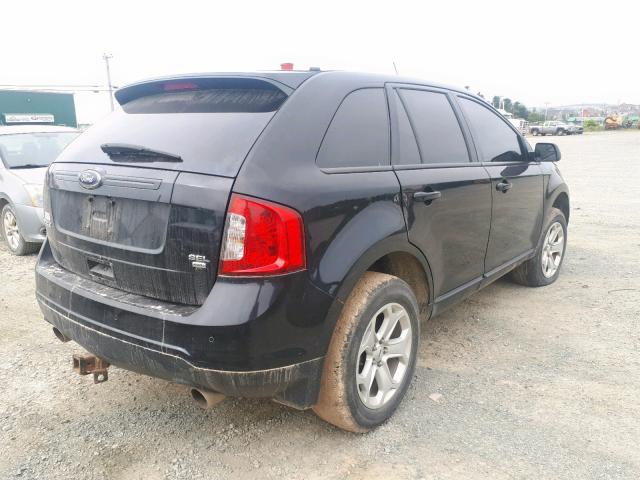 2FMDK4JC6DBA69724 - 2013 FORD EDGE SEL BLACK photo 4