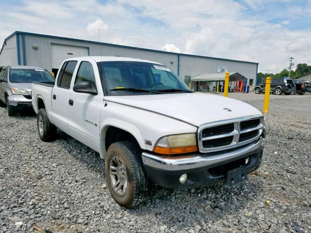 1B7HG48N32S530573 - 2002 DODGE DAKOTA QUA WHITE photo 1