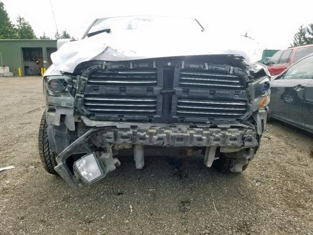 1C6RR7MT8FS548021 - 2015 RAM 1500 SPORT WHITE photo 9