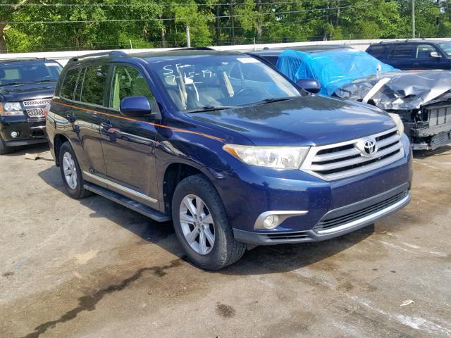 5TDZK3EH6BS029231 - 2011 TOYOTA HIGHLANDER BLUE photo 1