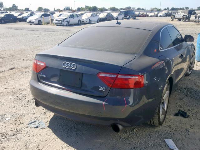 WAUDK78T79A024934 - 2009 AUDI A5 QUATTRO BLUE photo 4