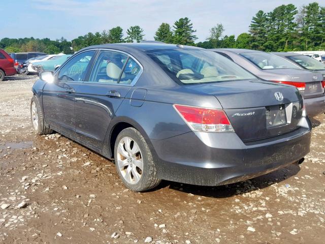 1HGCP26828A075694 - 2008 HONDA ACCORD EXL GRAY photo 3