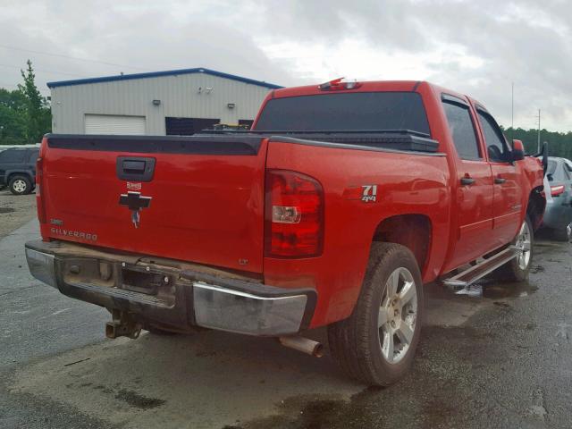 3GCEK23359G246620 - 2009 CHEVROLET SILVERADO RED photo 4