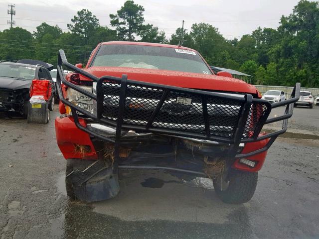 3GCEK23359G246620 - 2009 CHEVROLET SILVERADO RED photo 9