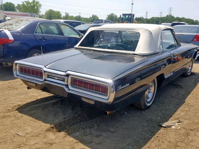 5Y85Z165437 - 1965 FORD T-BIRD BLACK photo 4