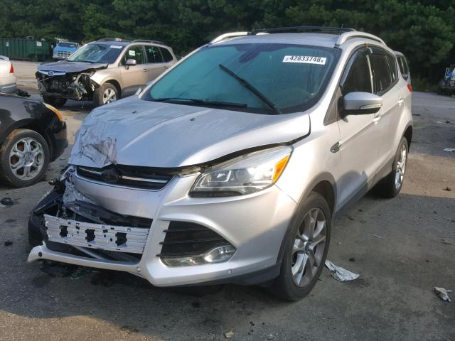 1FMCU0JX3EUE33658 - 2014 FORD ESCAPE TIT SILVER photo 2