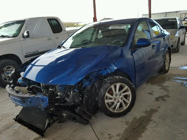 JM1BL1V74C1701053 - 2012 MAZDA 3 BLUE photo 2