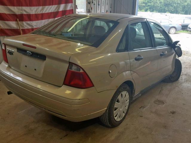 1FAFP34N17W119704 - 2007 FORD FOCUS ZX4 TAN photo 4