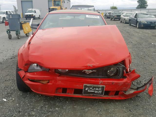 1ZVHT85H665133684 - 2006 FORD MUSTANG GT RED photo 9