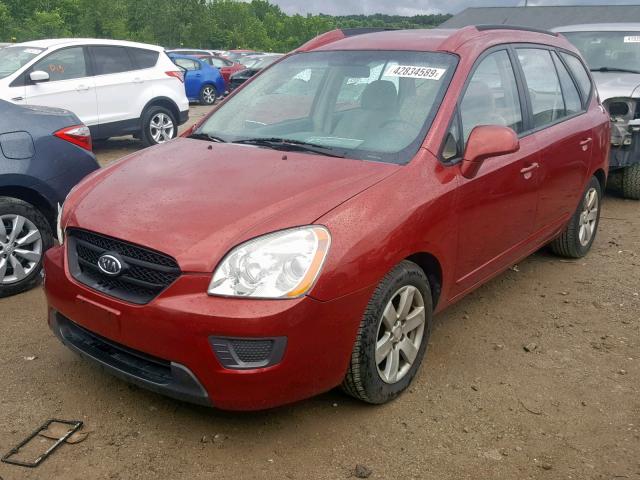 KNAFG526077044860 - 2007 KIA RONDO LX RED photo 2