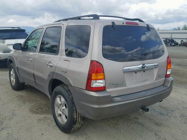 4F2CU08172KM34907 - 2002 MAZDA TRIBUTE LX TAN photo 3