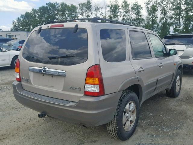 4F2CU08172KM34907 - 2002 MAZDA TRIBUTE LX TAN photo 4