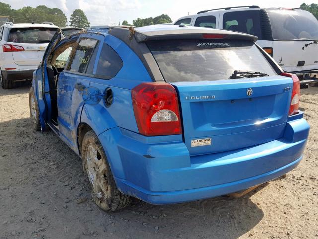 1B3HB48B58D509937 - 2008 DODGE CALIBER SX BLUE photo 3