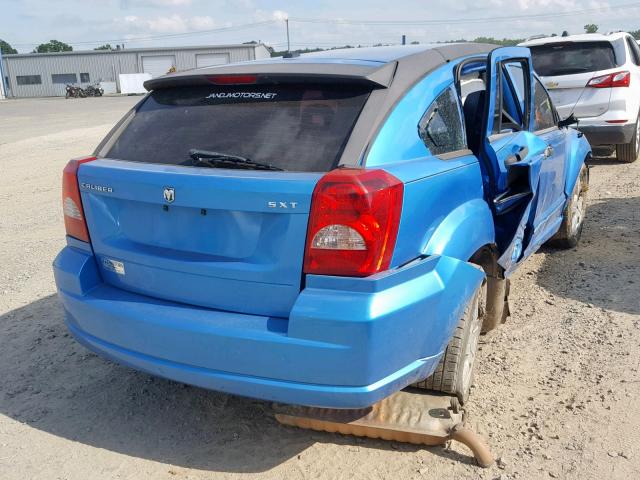 1B3HB48B58D509937 - 2008 DODGE CALIBER SX BLUE photo 4