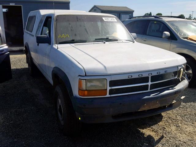 1B7GG23X4PS175963 - 1993 DODGE DAKOTA WHITE photo 1