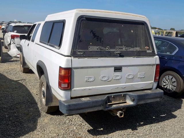 1B7GG23X4PS175963 - 1993 DODGE DAKOTA WHITE photo 3