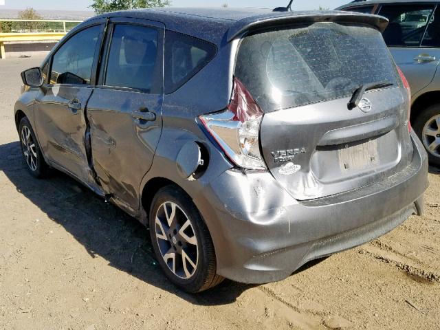 3N1CE2CP9HL382257 - 2017 NISSAN VERSA NOTE GRAY photo 3