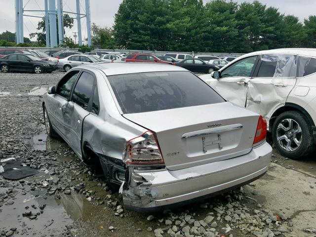 YV1TS91Z241350930 - 2004 VOLVO S80 T6 SILVER photo 3