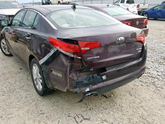 5XXGN4A74DG144156 - 2013 KIA OPTIMA EX MAROON photo 9