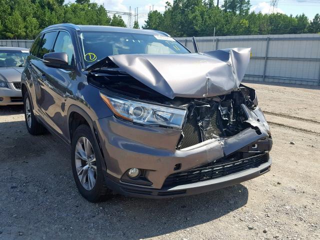 5TDKKRFH7FS045799 - 2015 TOYOTA HIGHLANDER GRAY photo 1