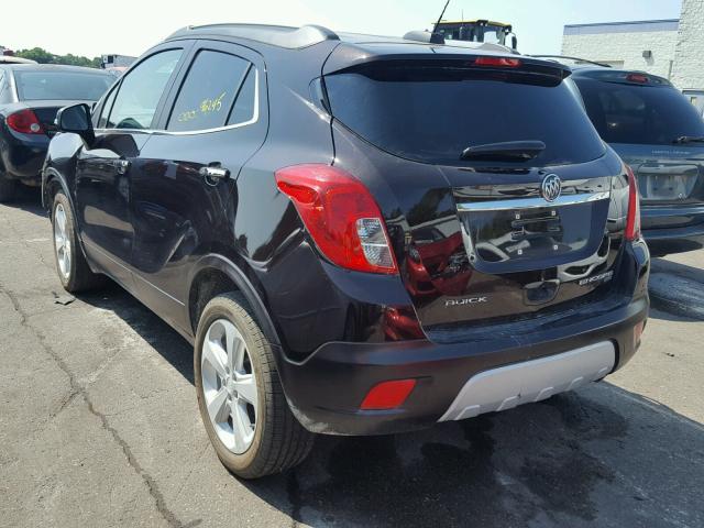 KL4CJGSB0FB239170 - 2015 BUICK ENCORE BROWN photo 3